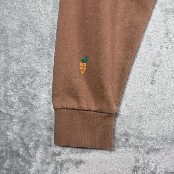 Carrots By Anwar Carrots X Crocs Pants Mens Small Brown Embroidered Joggers - Picture 7 of 13